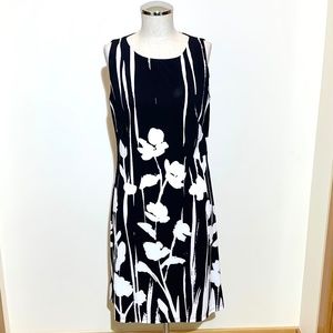 💥EUC💥 American Living Black and White Floral Dress - Size 8 ✨✨✨